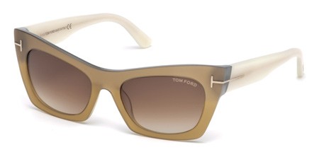 Tom Ford KASIA Sunglasses, 38F - Bronze/other / Gradient Brown