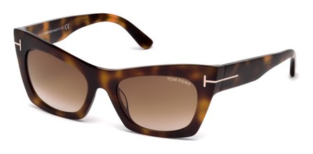 Tom Ford KASIA Sunglasses, 56F - Havana/other / Gradient Brown