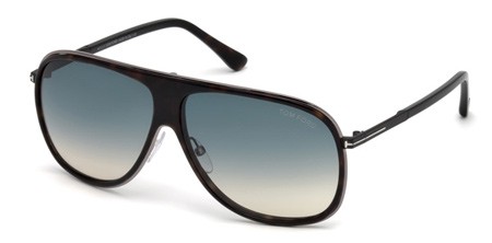 Tom Ford CHRIS Sunglasses, 56P - Havana/other / Gradient Green