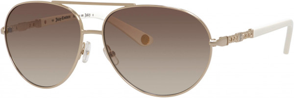 Juicy Couture JU 582/S Sunglasses, 0J7F Gold Ivory