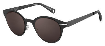 Safilo Design Saw 004/S Sunglasses, 0LS3(70) Semi Matte Black Shiny