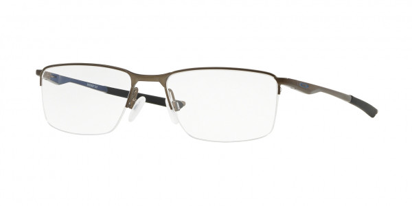 Oakley OX3218 SOCKET 5.5 Eyeglasses, 321806 SATIN PEWTER/POISEDON BLUE (SILVER)