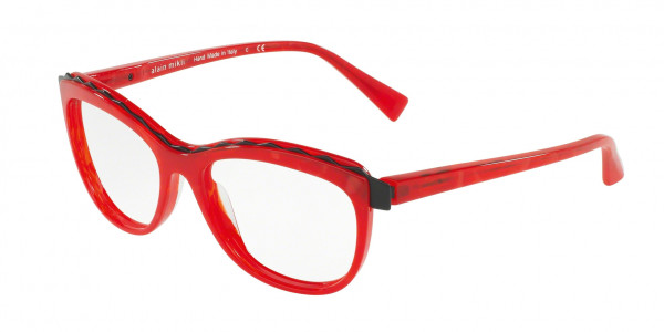 Alain Mikli A02019 Eyeglasses, 1056 RED BLACK MATT (RED)