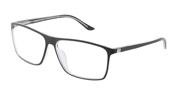 Starck Eyes SH3030 Eyeglasses, 0013 BLACK / CRYSTAL (BLACK)