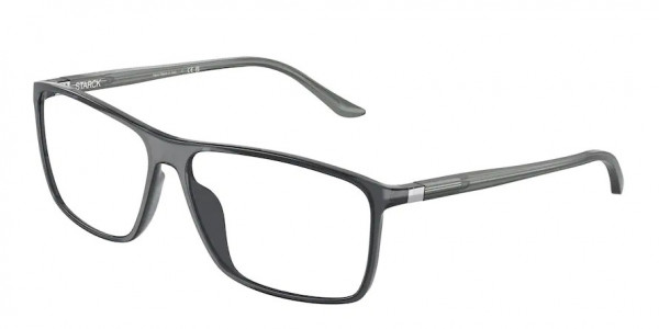 Starck Eyes SH3030 Eyeglasses, 0015 TRANSPARENT GREY (GREY)