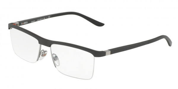 Starck Eyes SH2014Y Eyeglasses, 0003 MAT BLACK/ORANGE INSIDE (BLACK)