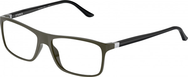 Starck Eyes SH1365X PL1365 Eyeglasses, 0039 PL1365 MILITARY GREEN (GREEN)