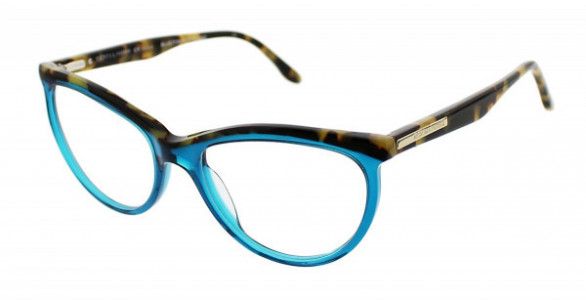 BCBGMAXAZRIA NOLA Eyeglasses, Blue/tokyo Tortoise
