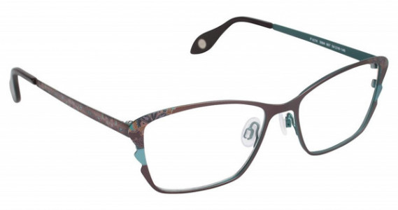 Fysh UK FYSH 3564 Eyeglasses, (667) BROWN AQUA