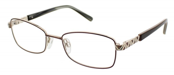ClearVision PETITE 34 Eyeglasses, Brown