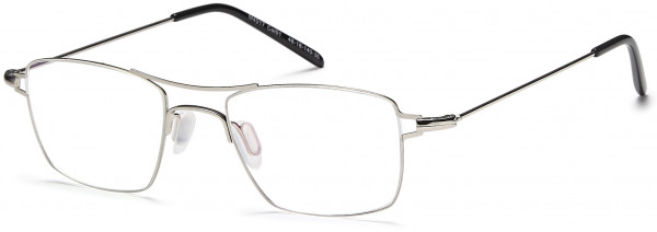 Menizzi M4017 Eyeglasses, 01-Shiny Silver