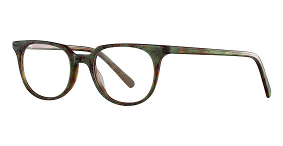 Menizzi MA4008 Eyeglasses, Havana/Green 48-19-140-38