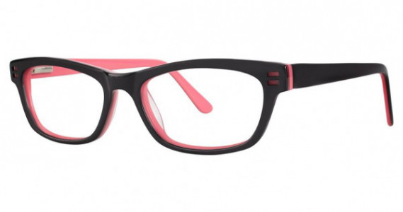 Fashiontabulous 10X245 Eyeglasses, black/hot pink