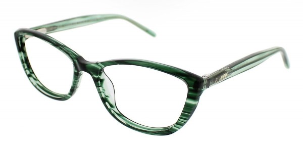 Ellen Tracy KAVALA Eyeglasses, Green Horn