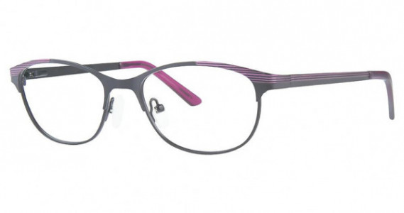 Genevieve Possible Eyeglasses, matte black/mauve