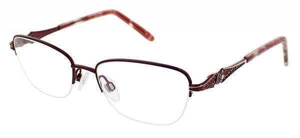 Jessica McClintock JMC 4020 Eyeglasses, Aubergine