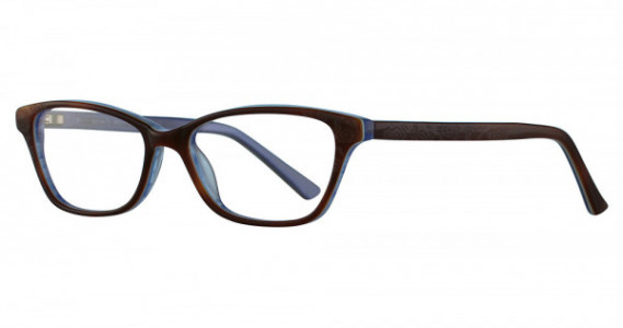 Karen Kane Topaz Eyeglasses, Brown/Blue
