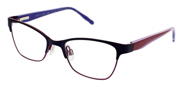 Jessica McClintock JMC 4805 Eyeglasses, Eggplant Berry