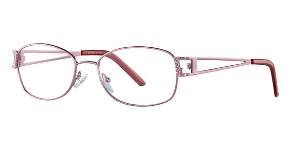 Smilen Eyewear Gotham Premium Steel 16 Eyeglasses, Pink