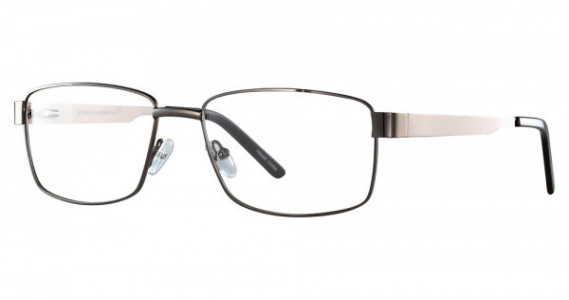 Smilen Eyewear Gotham Premium Steel 14 Eyeglasses, Gunmetal