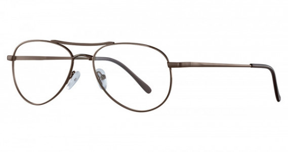 Smilen Eyewear Gotham Premium Steel 8 Eyeglasses, Brown