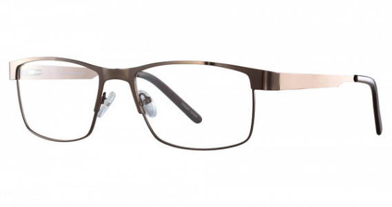 Smilen Eyewear Gotham Premium Steel 11 Eyeglasses, Brown