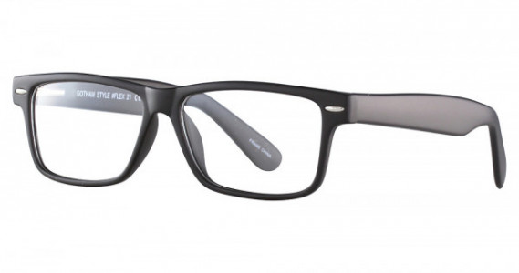 Smilen Eyewear Gotham Premium Flex 21 Eyeglasses, Matte Black