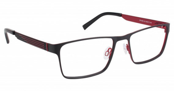 SuperFlex SF-462 Eyeglasses, (2) BLACK RED