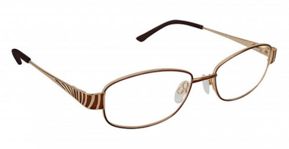 SuperFlex SF-474 Eyeglasses, (1) BROWN GOLD