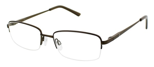Puriti Titanium 5602 Eyeglasses, Green Khaki