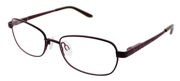 Puriti Titanium W18 Eyeglasses, Aubergine