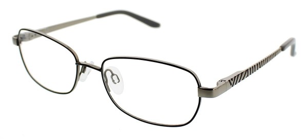 Puriti Titanium W18 Eyeglasses, Black Gunmetal