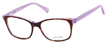 Guess GU2582 Eyeglasses, 052 - Dark Havana