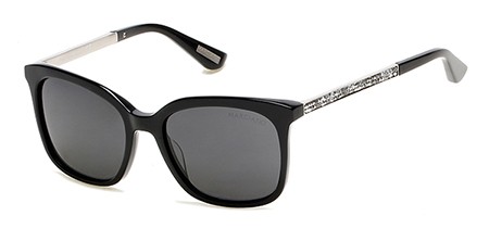 GUESS by Marciano GM0756 Sunglasses, 01A - Shiny Black  / Smoke