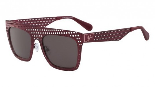 Diane Von Furstenberg DVF124S GRACE Sunglasses, (604) BURGUNDY
