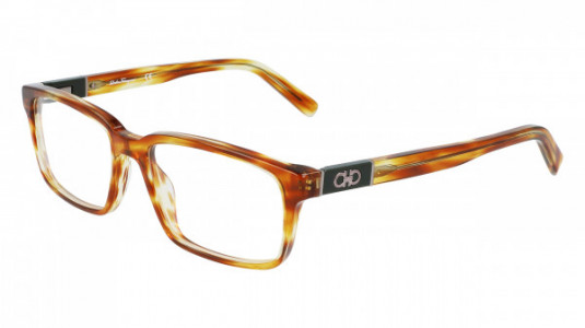 Ferragamo SF2772 Eyeglasses, (216) STRIPED BROWN