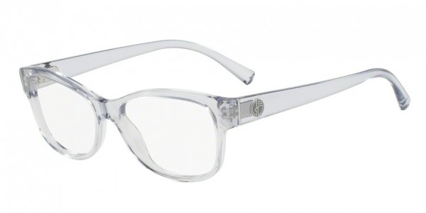 Giorgio Armani AR7108 Eyeglasses, 5523 TRANSPARENT GREY (GREY)