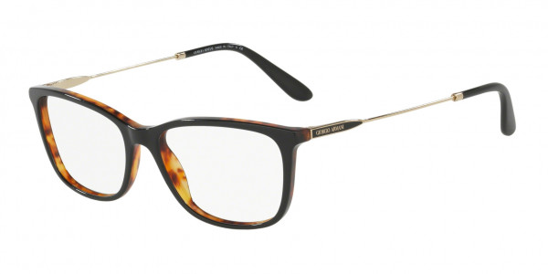 Giorgio Armani AR7109 Eyeglasses, 5049 TOP BLACK HAVANA (BLACK)