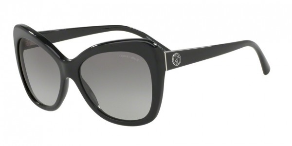 Giorgio Armani AR8082 Sunglasses, 501711 BLACK (BLACK)