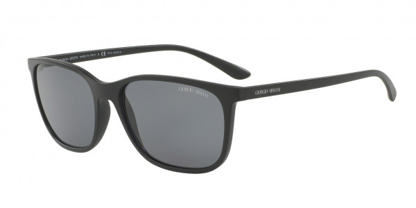 Giorgio Armani AR8084 Sunglasses, 504281 MATTE BLACK (BLACK)
