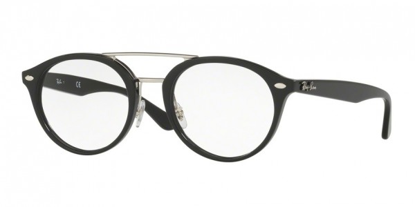 Ray-Ban Optical RX5354F Eyeglasses, 2000 SHINY BLACK (BLACK)
