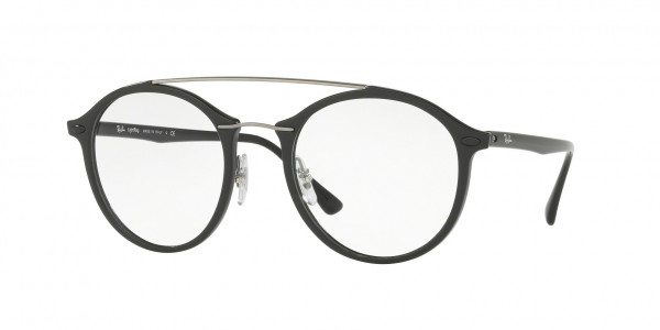 Ray-Ban Optical RX7111 Eyeglasses, 2000 SHINY BLACK (BLACK)