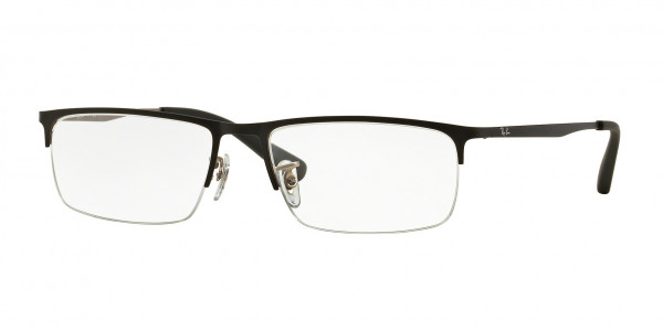 Ray-Ban Optical RX6349D Eyeglasses, 2832 TOP MAT BLACK ON MAT SILVER (BLACK)