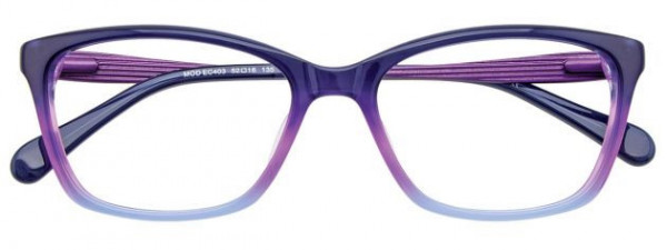EasyClip EC403 Eyeglasses, 10B - Brown & Light Pink - BlueClip