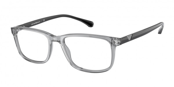 Emporio Armani EA3098 Eyeglasses, 5029 TRANSPARENT GREY (GREY)