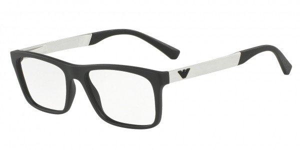 Emporio Armani EA3101 Eyeglasses, 5042 MATTE BLACK (BLACK)