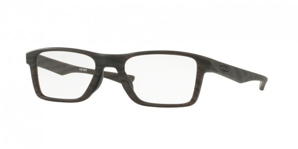 Oakley OX8108 FIN BOX Eyeglasses, 810803 MATTE WOODGRAIN (BROWN)