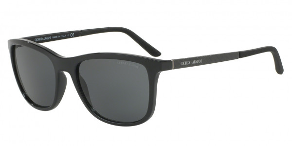 Giorgio Armani AR8087 Sunglasses, 501787 BLACK GREY (BLACK)