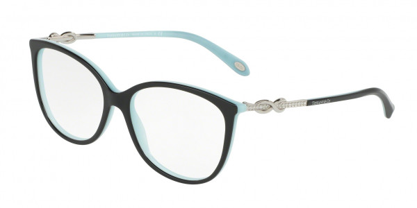 Tiffany & Co. TF2143B Eyeglasses, 8055 BLACK ON TIFFANY BLUE STRIPED (BLACK)