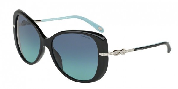 Tiffany & Co. TF4126BF Sunglasses, 80559S BLACK (BLACK)
